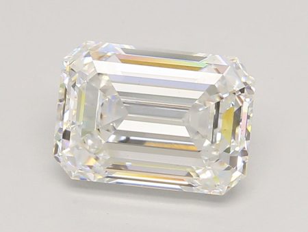 3.02 Carat Emerald Cut Lab-Created Diamond Hot on Sale