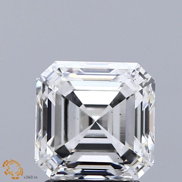 2.25 Carat Asscher Cut Lab-Created Diamond on Sale