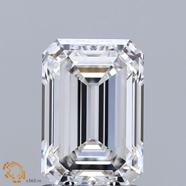 1.57 Carat Emerald Cut Lab-Created Diamond Online Hot Sale