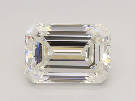 3.09 Carat Emerald Cut Lab-Created Diamond Sale