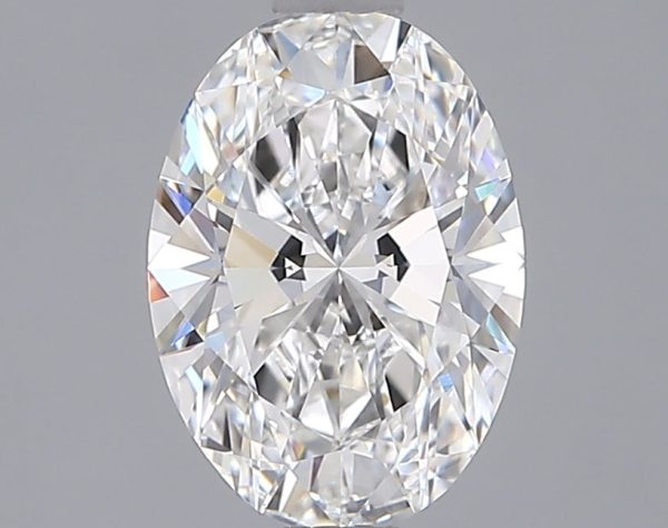 1.55 Carat Oval Cut Lab-Created Diamond For Sale