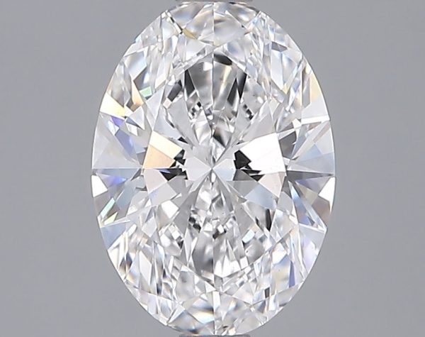 1.95 Carat Oval Cut Lab-Created Diamond For Sale