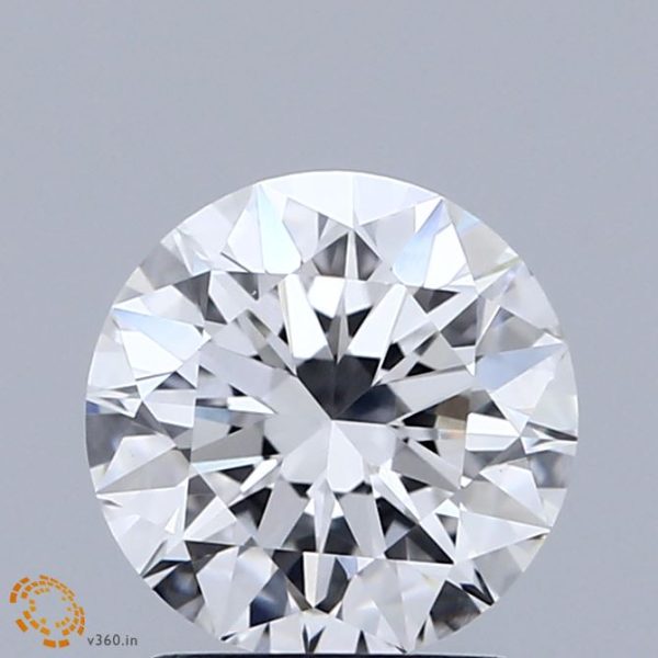 1.68 Carat Round Cut Lab-Created Diamond For Sale