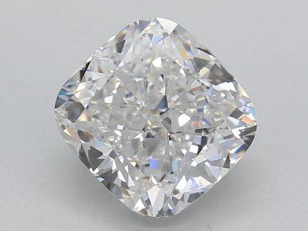 4.00 Carat Cushion Cut Lab-Created Diamond Hot on Sale