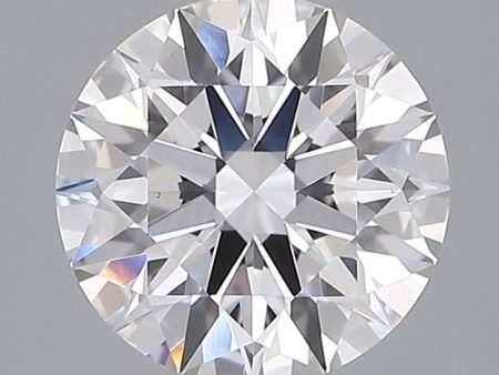 2.09 Carat Round Cut Lab-Created Diamond For Sale