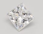 3.91 Carat Princess Cut Lab-Created Diamond For Sale