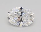 0.51 Carat Oval Cut Lab-Created Diamond Hot on Sale