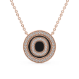 Initial Diamond Disk Pendant on Sale