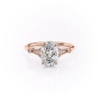 The Stephanie Set With A 1.5 Carat Oval Moissanite Online Hot Sale