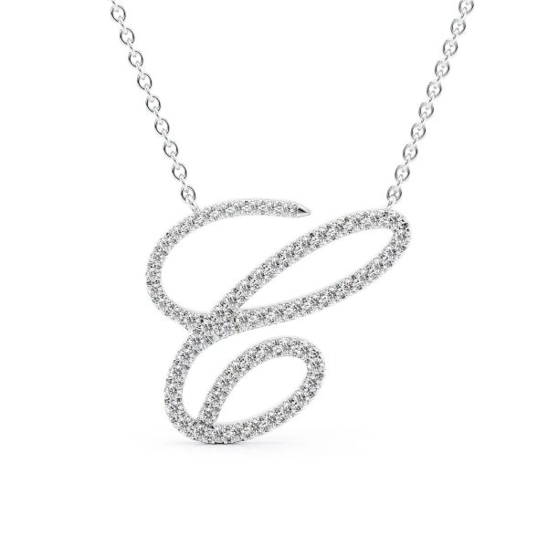 Pave Initial Pendant Cheap