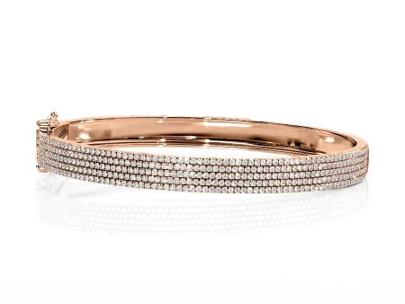 5 Row Pave Bangle Hot on Sale