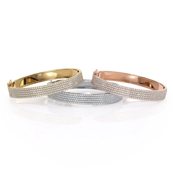 5 Row Pave Bangle Supply