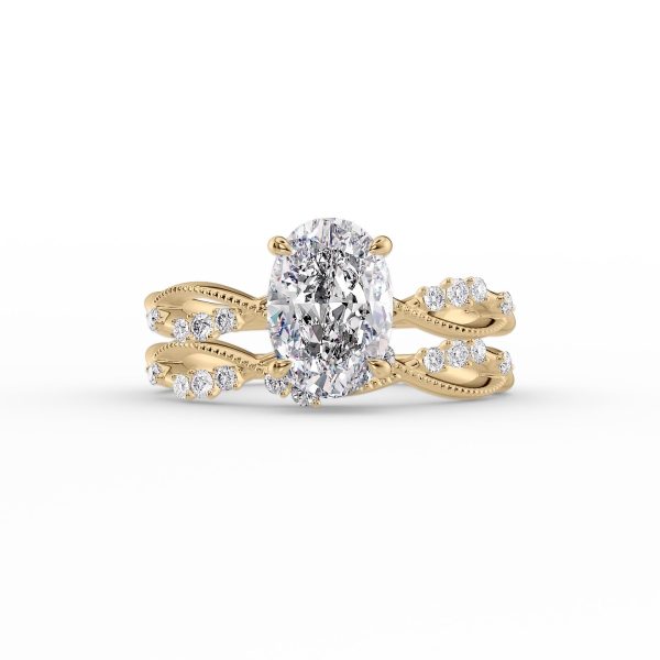 The Daisy Set With A 1.5 Carat Oval Moissanite For Discount