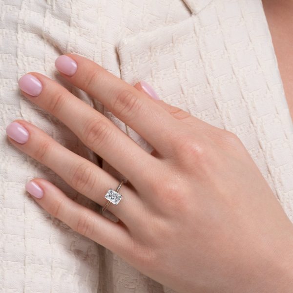 The Katelyn Set With A 1 Carat Radiant Moissanite Supply