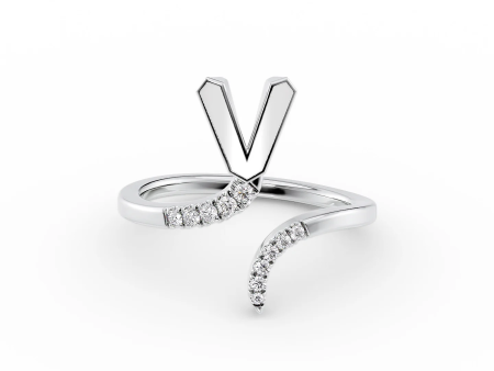 Initial Letter Dainty Ring Online Hot Sale