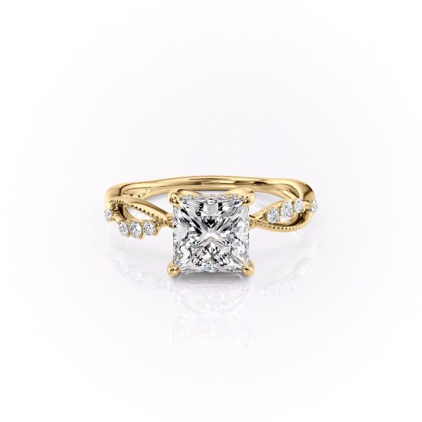 The Daisy Set With A 1.5 Carat Princess Moissanite For Discount