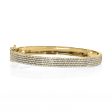 5 Row Pave Bangle Online now