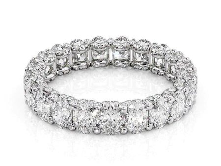 3.3ct Oval U Pave Prong Eternity Online Sale