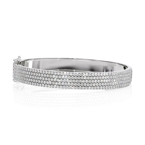 5 Row Pave Bangle Supply