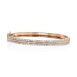 3 Row Pave Bangle Hot on Sale