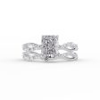 The Daisy Set With A 4 Carat Radiant Moissanite Online now