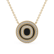 Initial Diamond Disk Pendant Hot on Sale