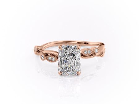 The Robin Set With A 2.5 Carat Radiant Moissanite For Cheap