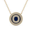 Initial Diamond Disk Pendant Online Sale