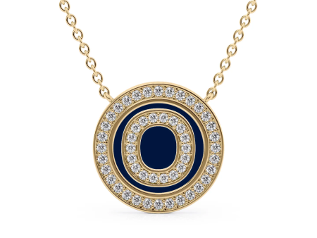 Initial Diamond Disk Pendant Online Sale