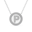 Initial Diamond Disk Pendant Online Hot Sale