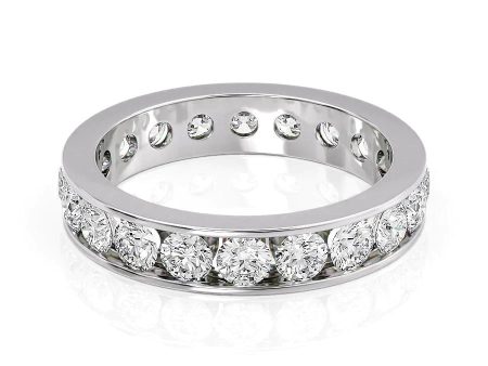 2ct Round Channel Eternity For Cheap