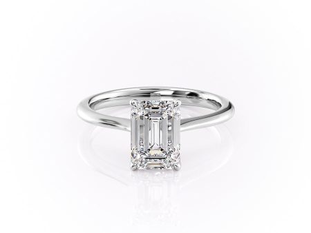 The Katelyn Set With A 2 Carat Emerald Moissanite Sale