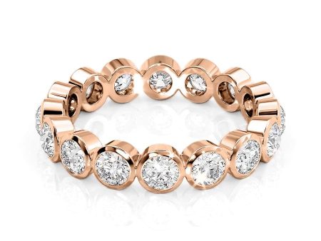 1.5ct Round Bezel Eternity Hot on Sale