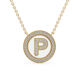 Initial Diamond Disk Pendant Online